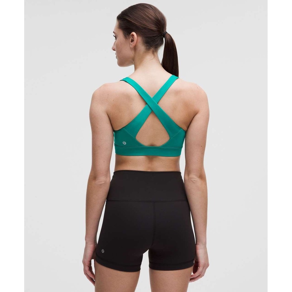 Lululemon Envital Bra B/C Cup Sonic Teal LW2EJ7S Medium Support Yoga Training
